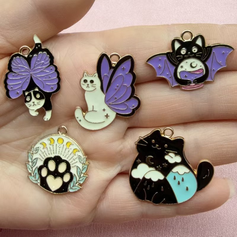 Earrings - 10 stuks Vlinder Kat Liefde Koreaanse