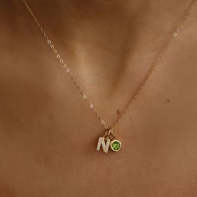 Custom Name Necklace Stainless Steel - Op maat gemaakte A-Z initialen ketting