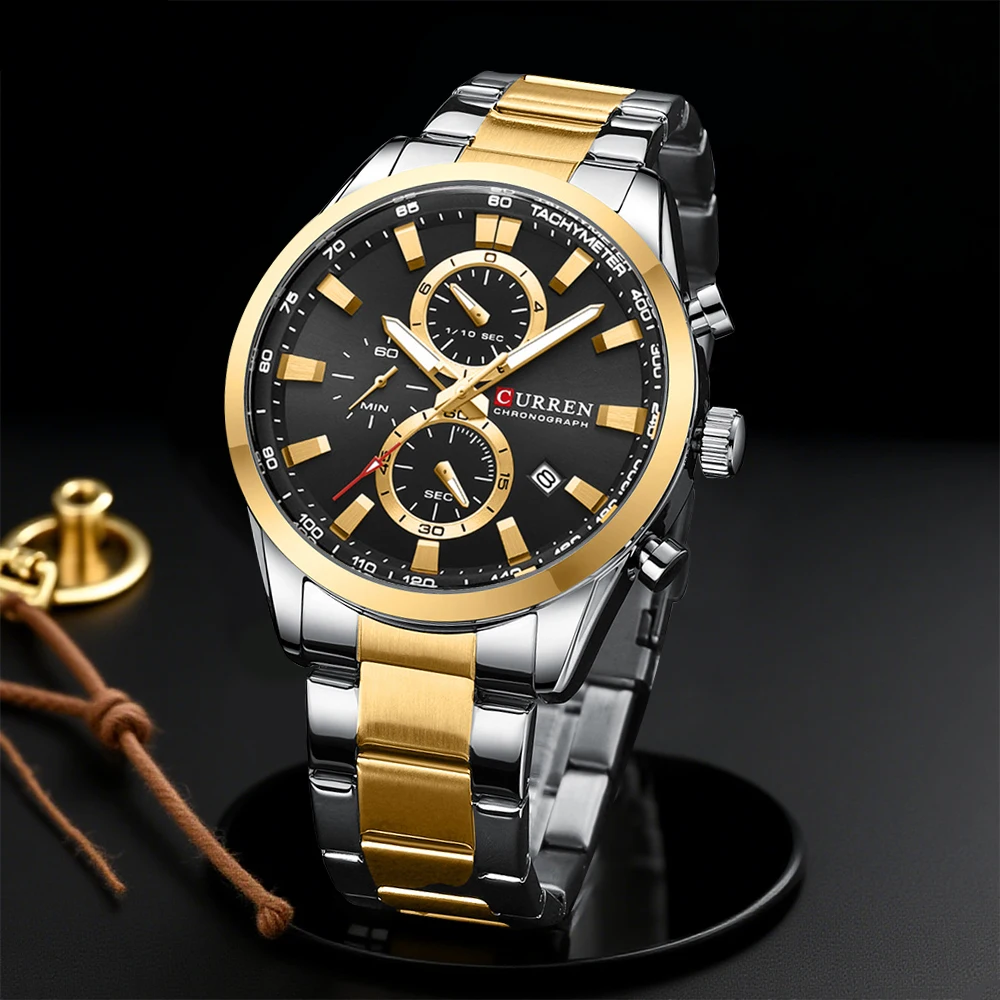Watch Accessories - CURREN Casual quartz chrono sporthorloges merken