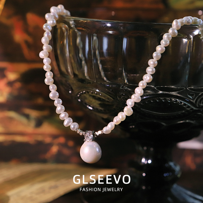 Pearl Choker Necklace Vintage - Nieuwe Mode Zoetwaterparel Zirkoon Ketting Bruiloft