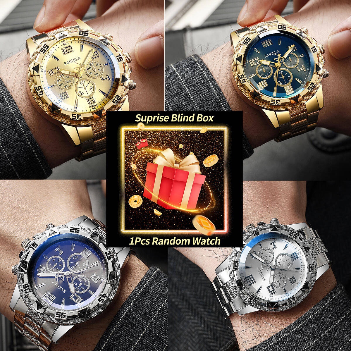 Watch Accessories - 1PC Verrassing Mystery Horloge Blind Box-Mannen