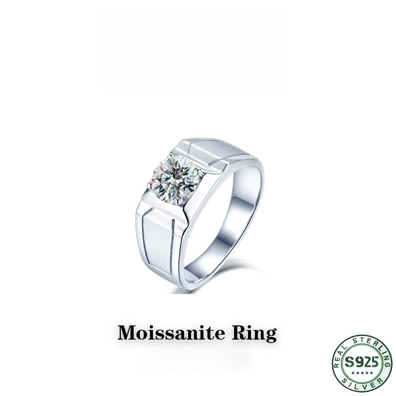 Populaire zilveren ring van 92 - Moissanite Engagement Ring 1 Carat recensie en prijs