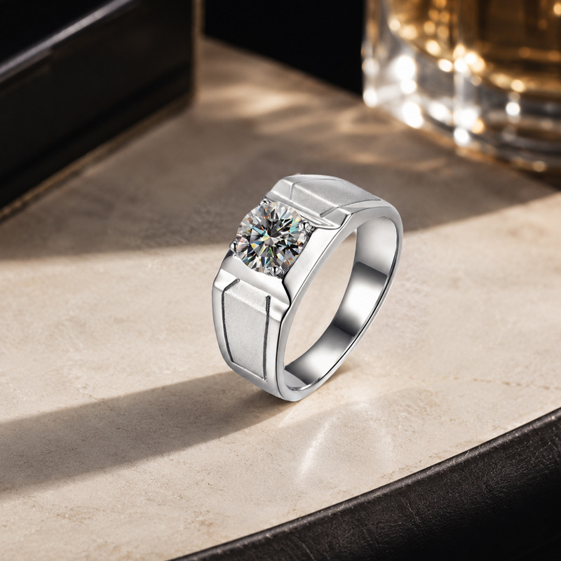 Populaire zilveren ring van 92 - Moissanite Engagement Ring 1 Carat recensie en prijs