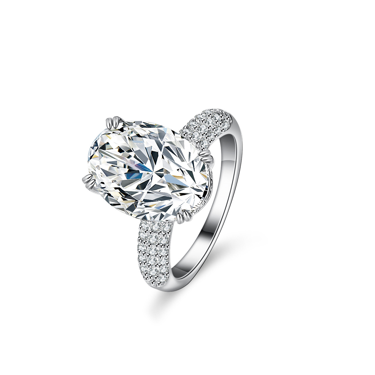 Alien 18K goud ingelegde Moiss - Moissanite Engagement Ring 1 Carat recensie en prijs