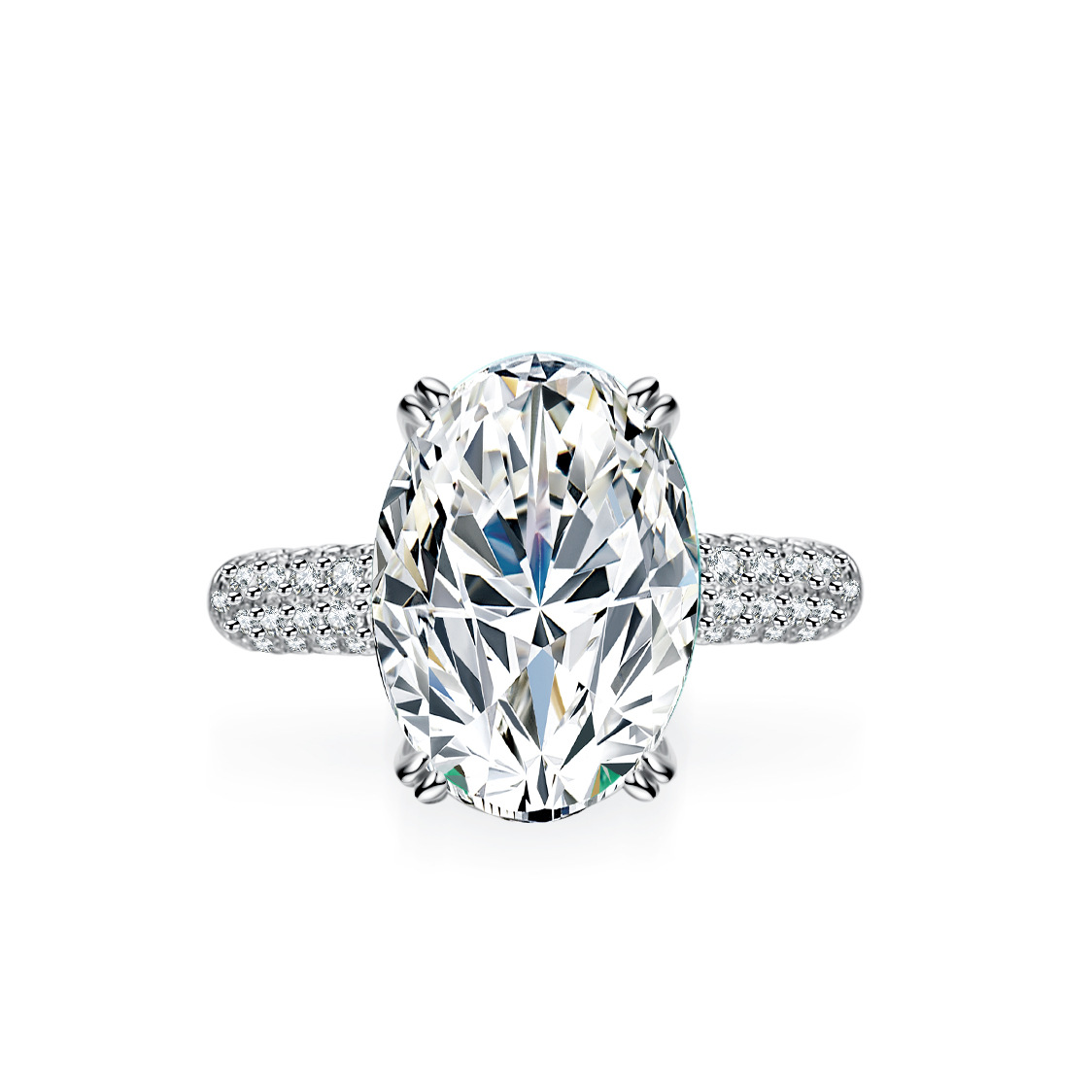 Alien 18K goud ingelegde Moiss - Moissanite Engagement Ring 1 Carat recensie en prijs