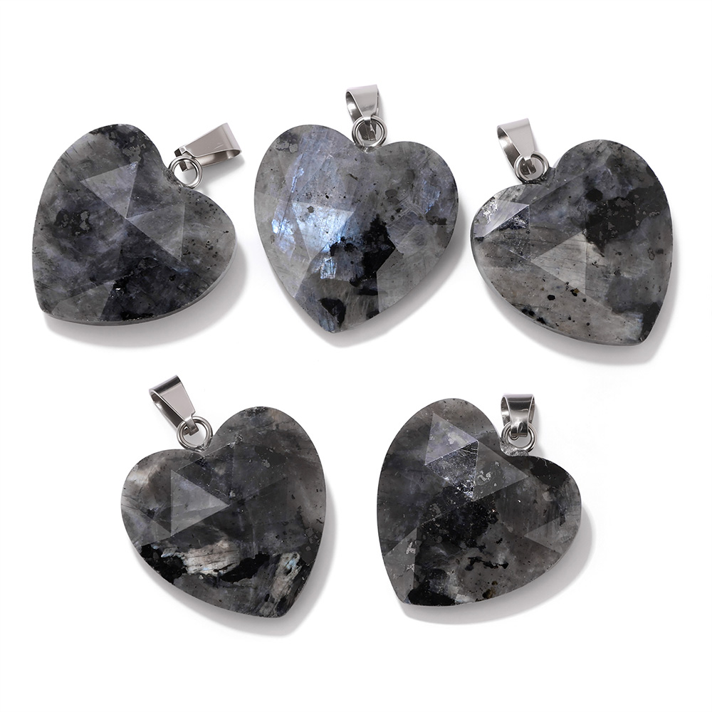 1PC 20mm Facet Hart Hanger Nat - Crystal Pendant Necklace Natural Stone recensie en prijs
