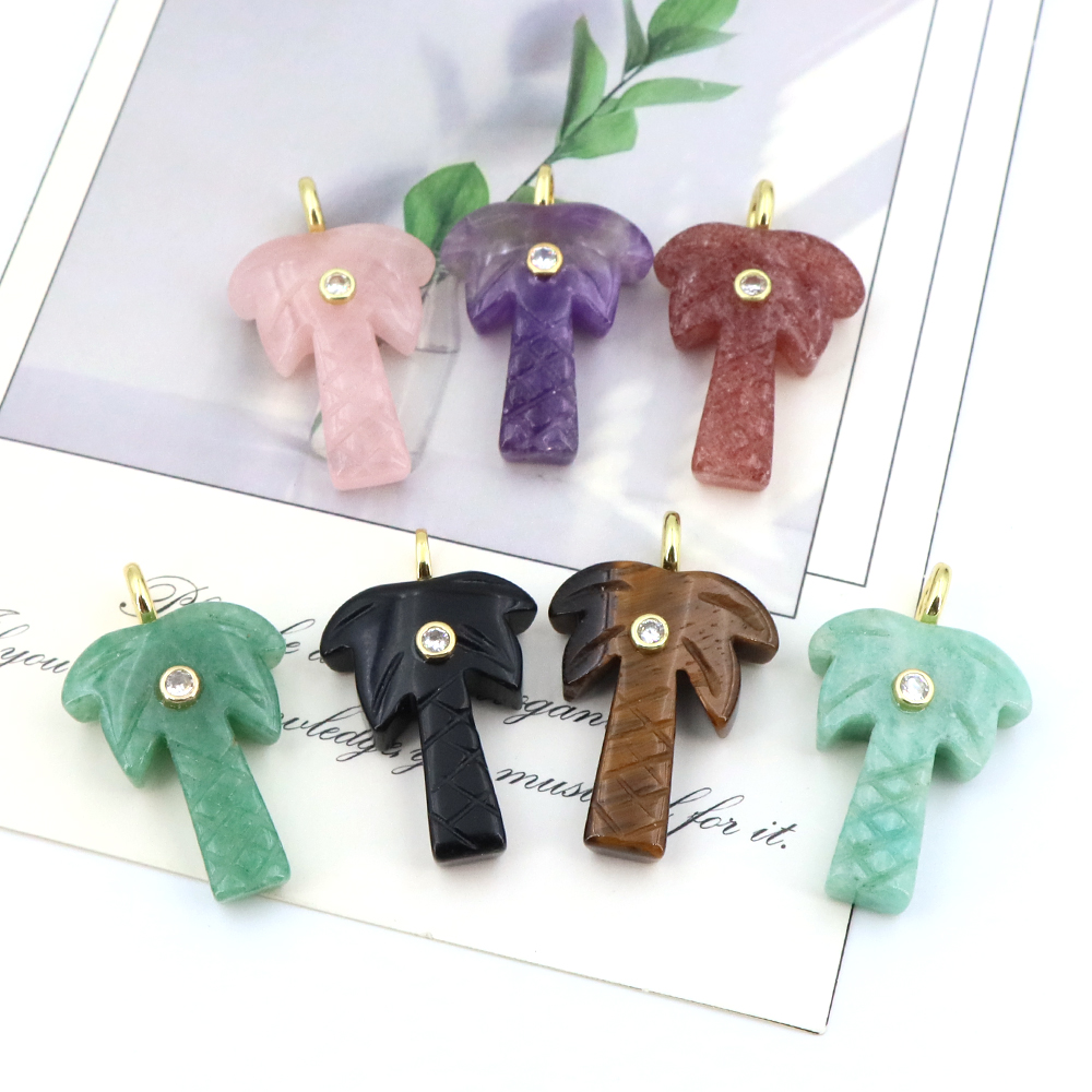 Natuursteen kokospalmhanger me - Crystal Pendant Necklace Natural Stone recensie en prijs