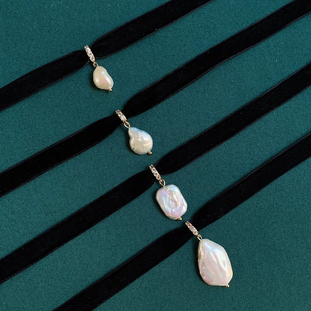 Zwart fluwelen lint choker onr - Pearl Choker Necklace Vintage recensie en prijs