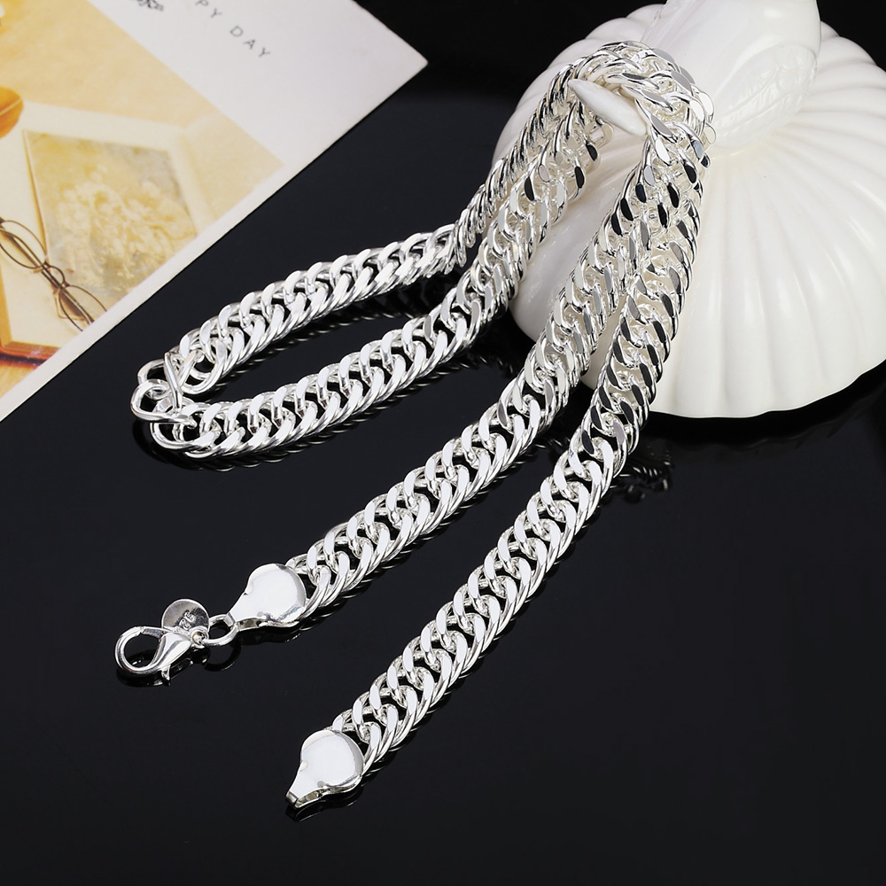Nieuwe 925 Sterling Zilver 20/ - Cuban Link Chain 12Mm recensie en prijs