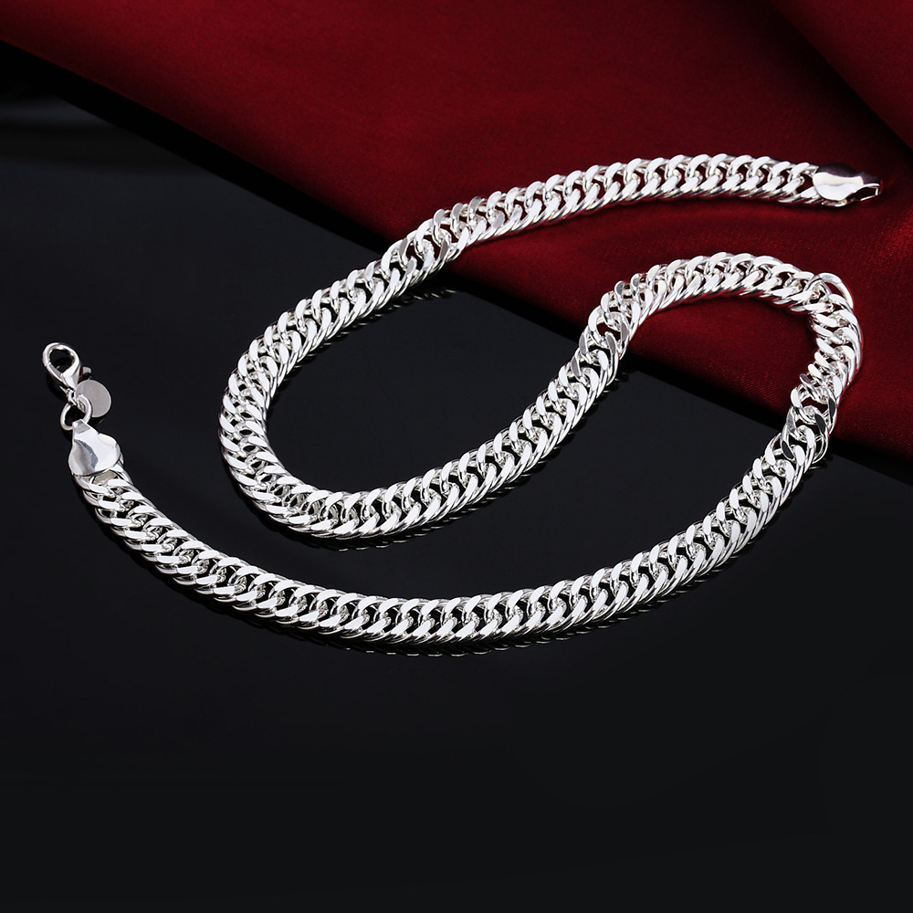 Nieuwe 925 Sterling Zilver 20/ - Cuban Link Chain 12Mm recensie en prijs