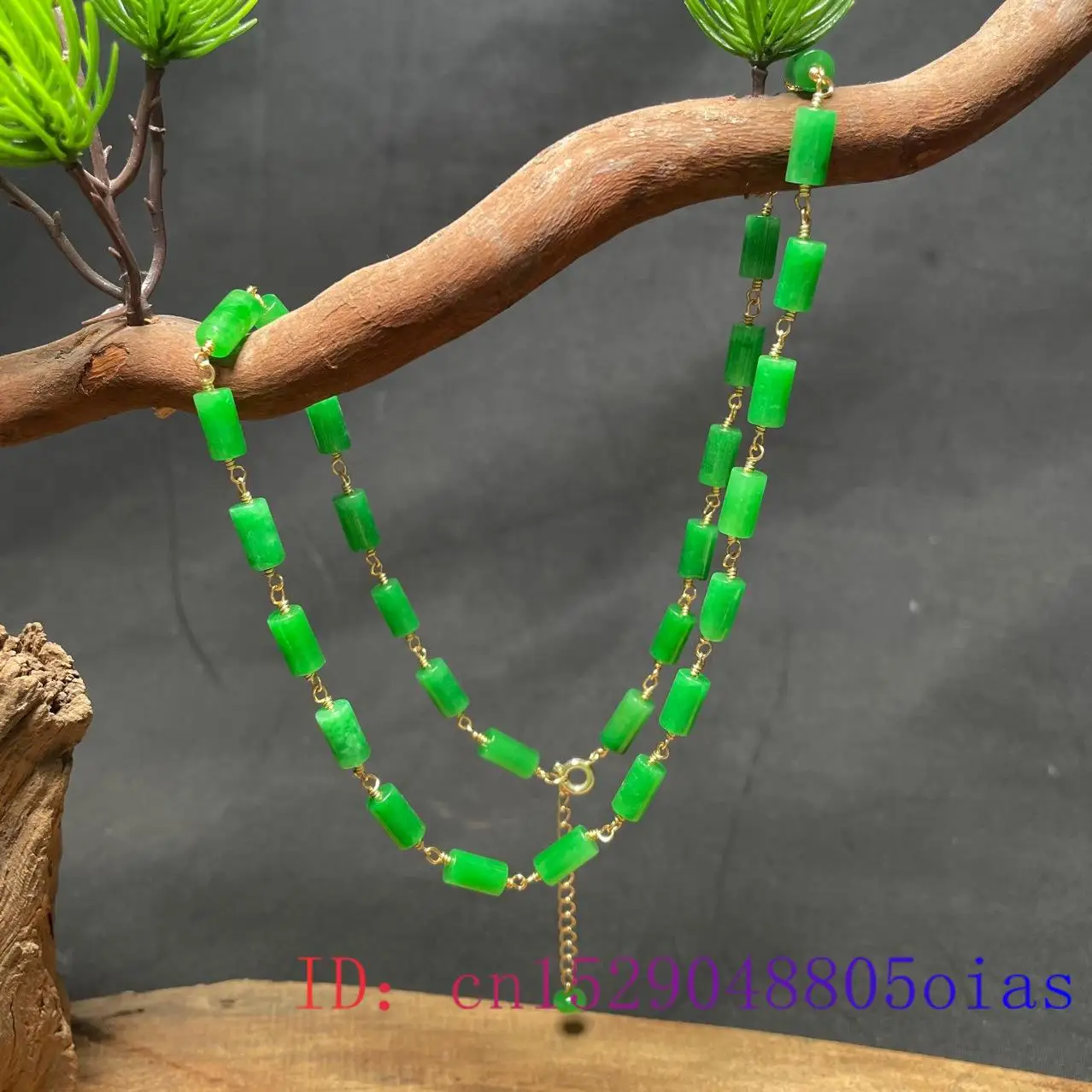 Groene Jade Kralen Ketting Vin - Necklaces recensie en prijs
