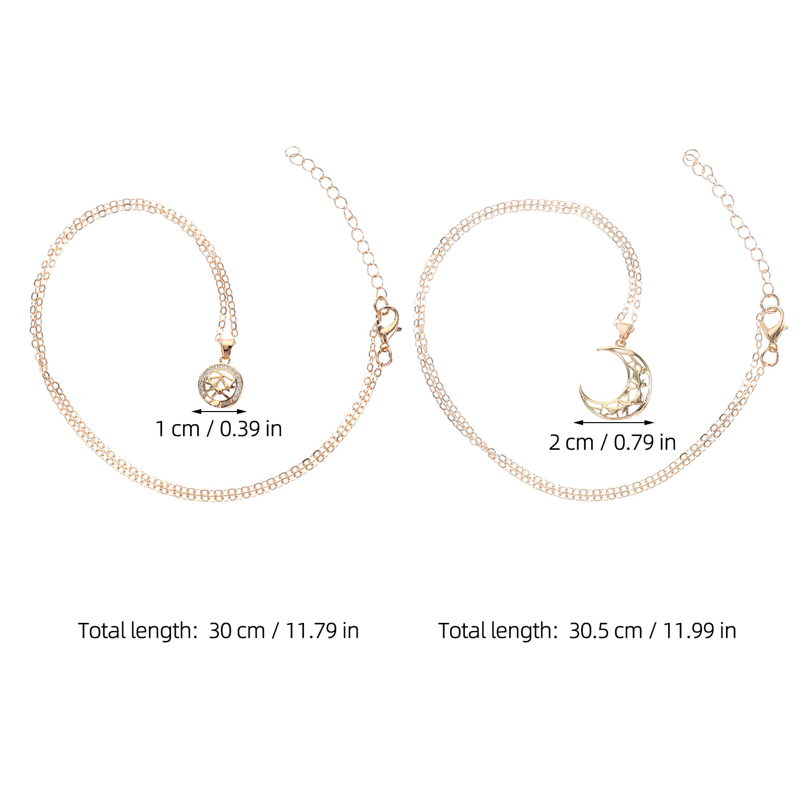 1 paar zon- en maankettingen v - Magnetic Couple Matching Necklaces recensie en prijs