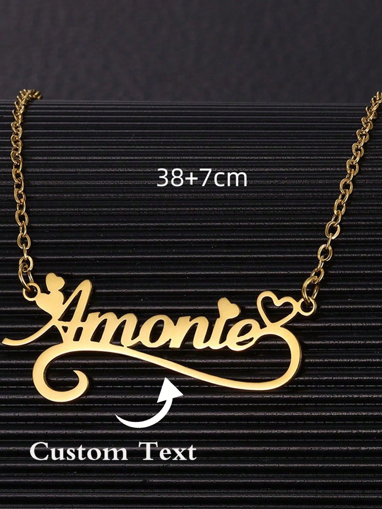 Aangepaste Naam Holle Hart Ket - Custom Name Necklace Stainless Steel recensie en prijs
