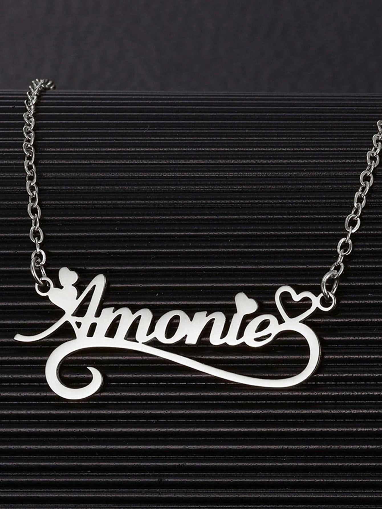 Aangepaste Naam Holle Hart Ket - Custom Name Necklace Stainless Steel recensie en prijs
