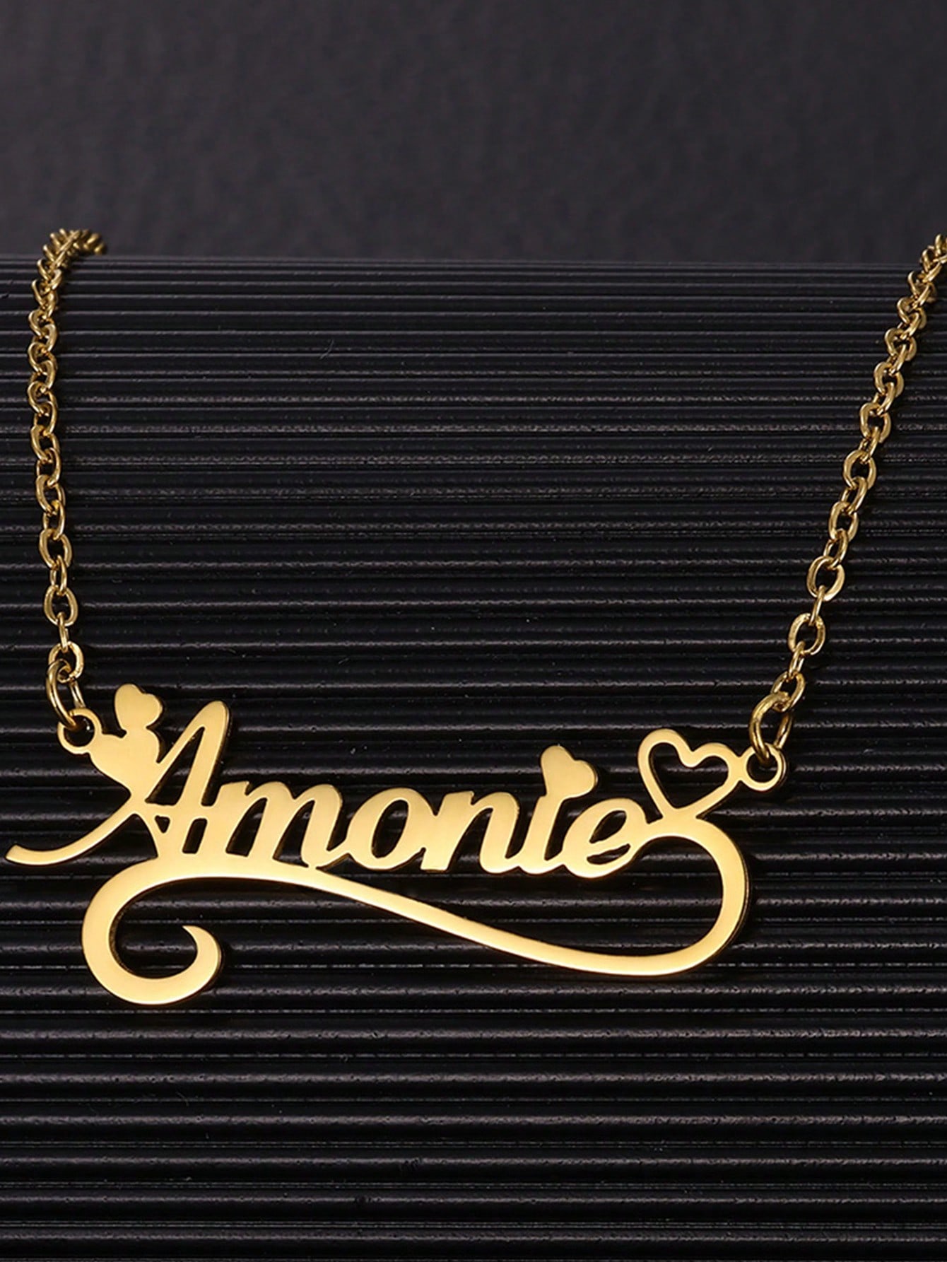 Aangepaste Naam Holle Hart Ket - Custom Name Necklace Stainless Steel recensie en prijs