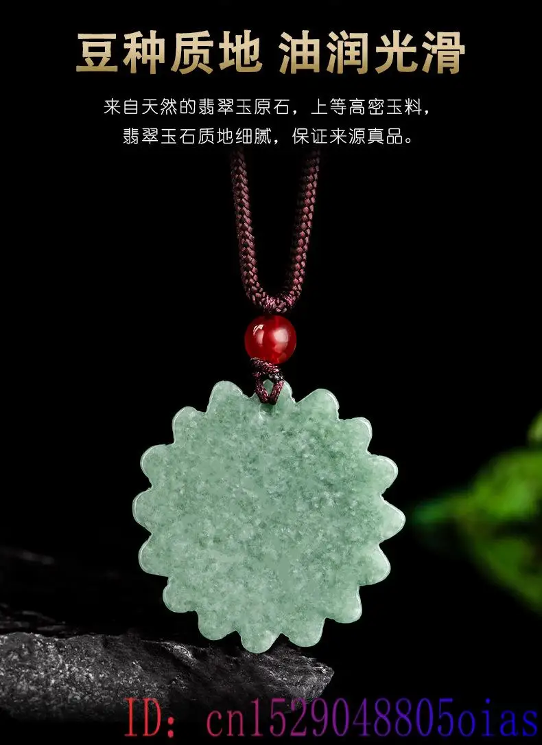 Groene Jadeite Zonnebloem Hang - Necklaces recensie en prijs