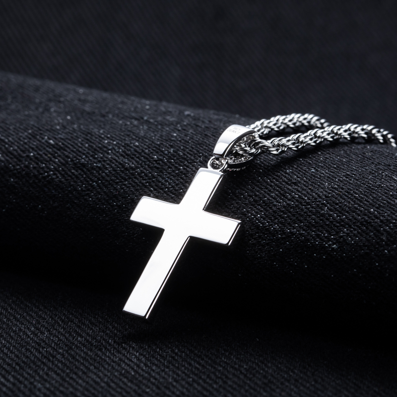 MossanRappr Moissanite Bling C - 925 Sterling Silver Chain Necklace Men recensie en prijs