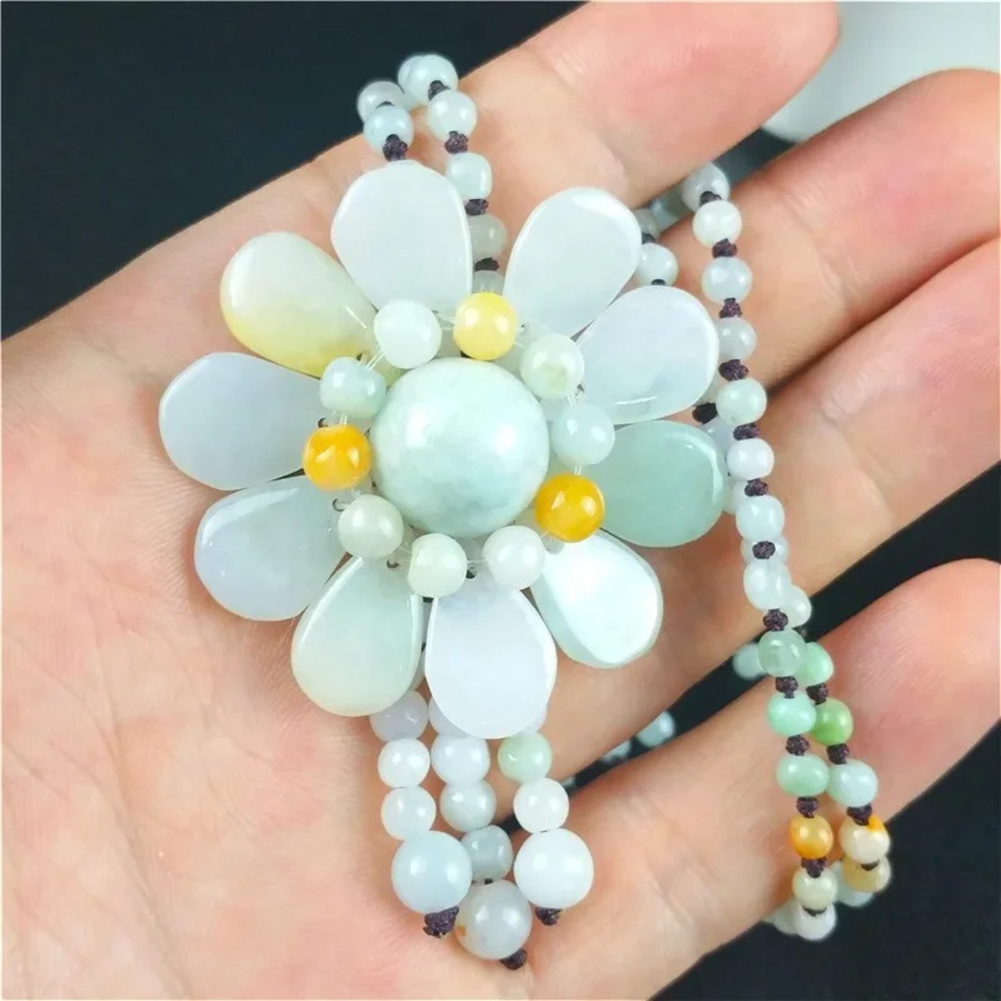 Certified Birmese Jade Zonnebl - Necklaces recensie en prijs