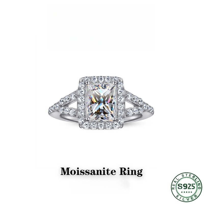 Populaire, modieuze ring van 1 - Moissanite Engagement Ring 1 Carat recensie en prijs