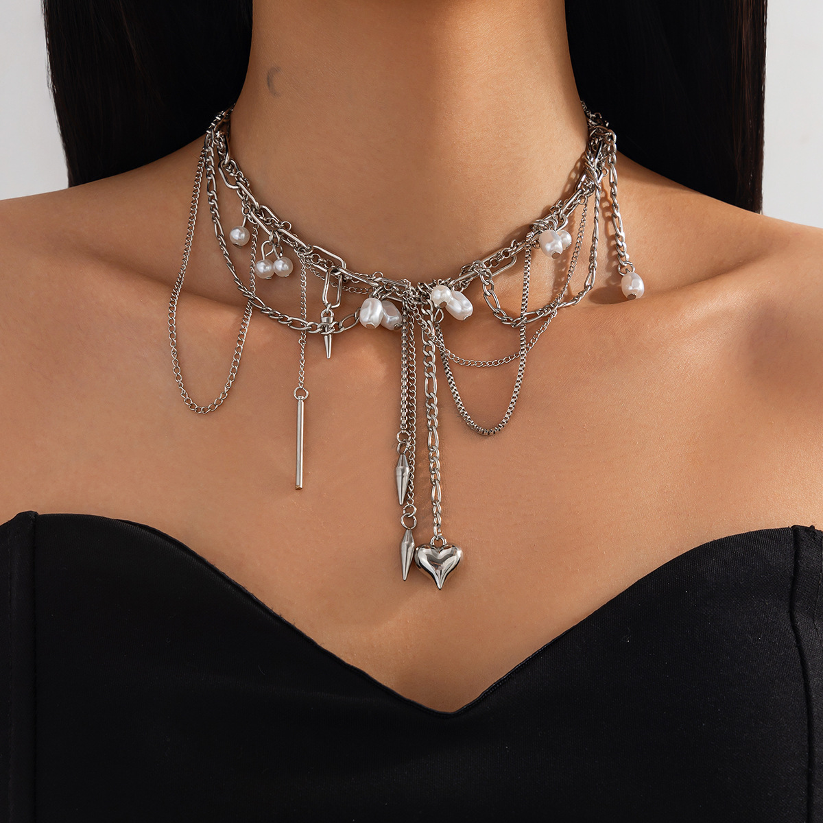 Vintage onregelmatige imitatie - Pearl Choker Necklace Vintage recensie en prijs