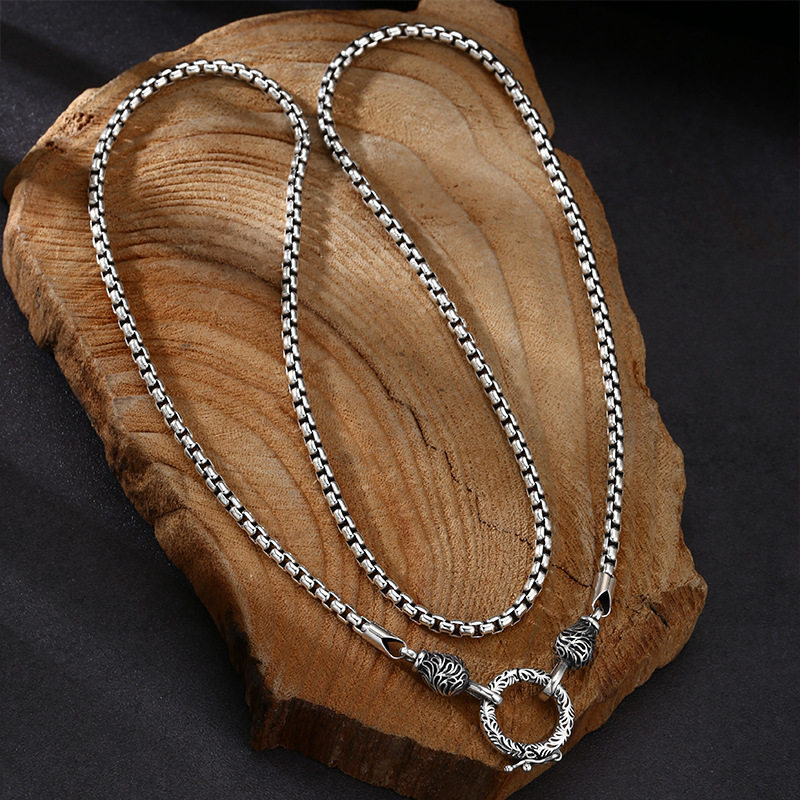 OUYADI 925 Sterling Zilver Ret - 925 Sterling Silver Chain Necklace Men recensie en prijs