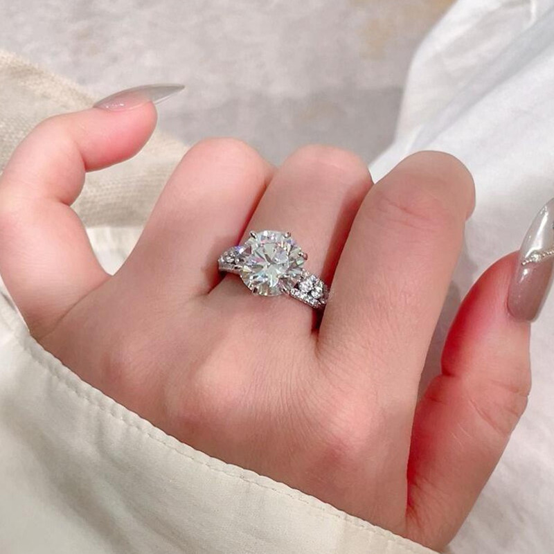4 karaat, klassieke ring met z - Moissanite Engagement Ring 1 Carat recensie en prijs