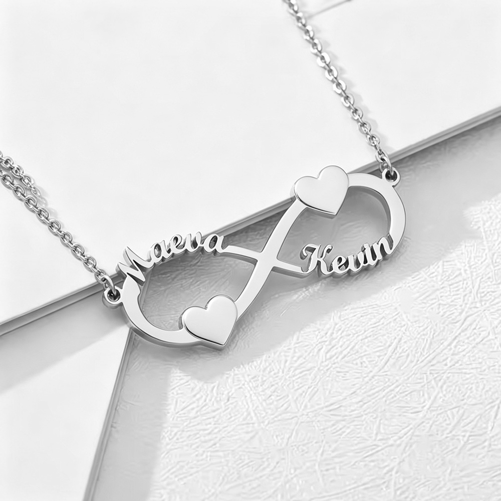 Aangepaste naamketting Infinit - Custom Name Necklace Stainless Steel recensie en prijs