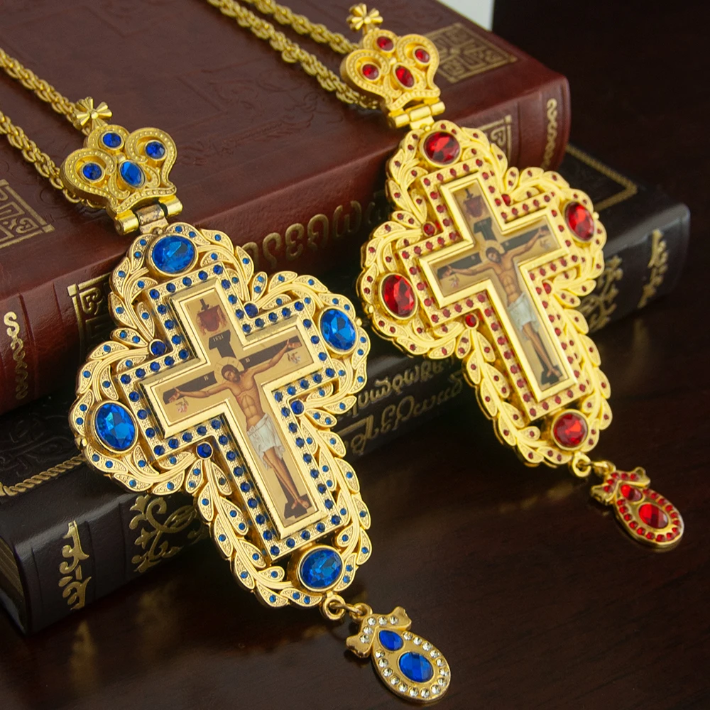 HTISOK Orthodoxe bisschop bors - Cross Pendant Necklace Gold recensie en prijs