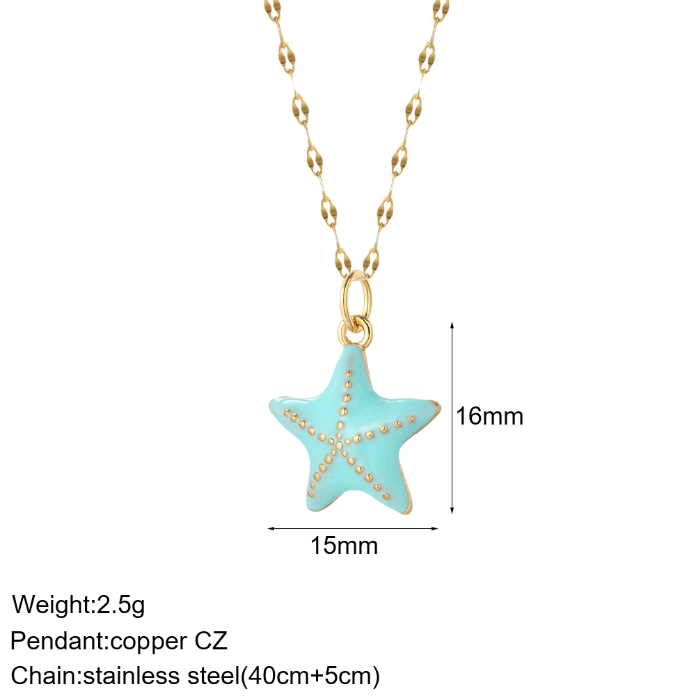 Leuke Zee Ster Shell Diy Ketti - Cross Pendant Necklace Gold recensie en prijs