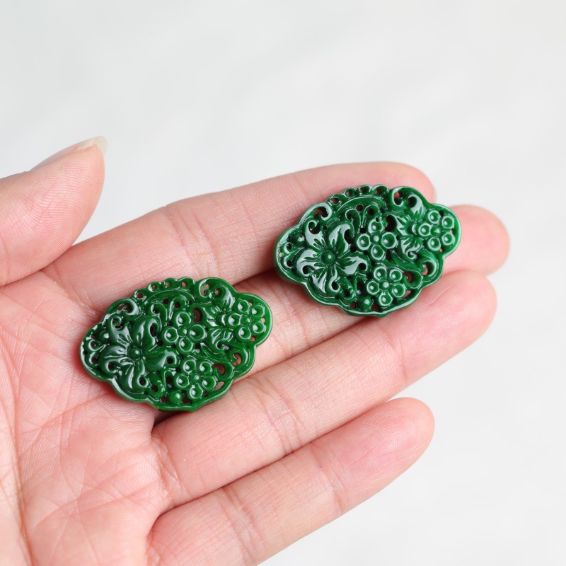 2pc Natuurlijke Jade Droge Cya - Earrings recensie en prijs