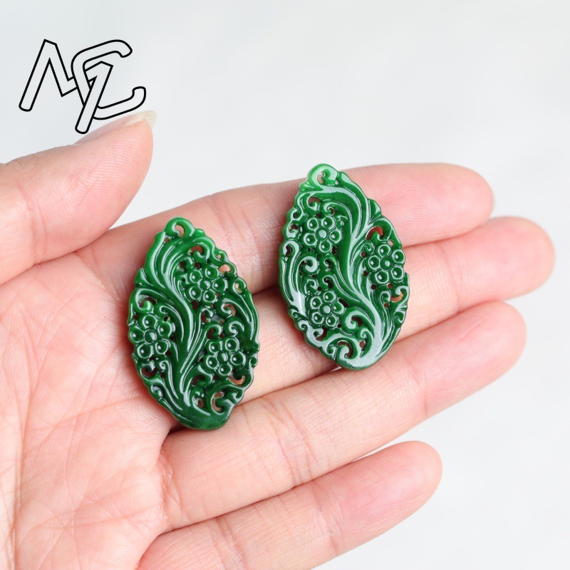 2pc Natuurlijke Jade Droge Cya - Earrings recensie en prijs