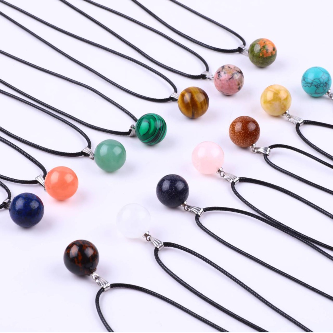 20 stks/zak 14mm Natuursteen r - Crystal Pendant Necklace Natural Stone recensie en prijs