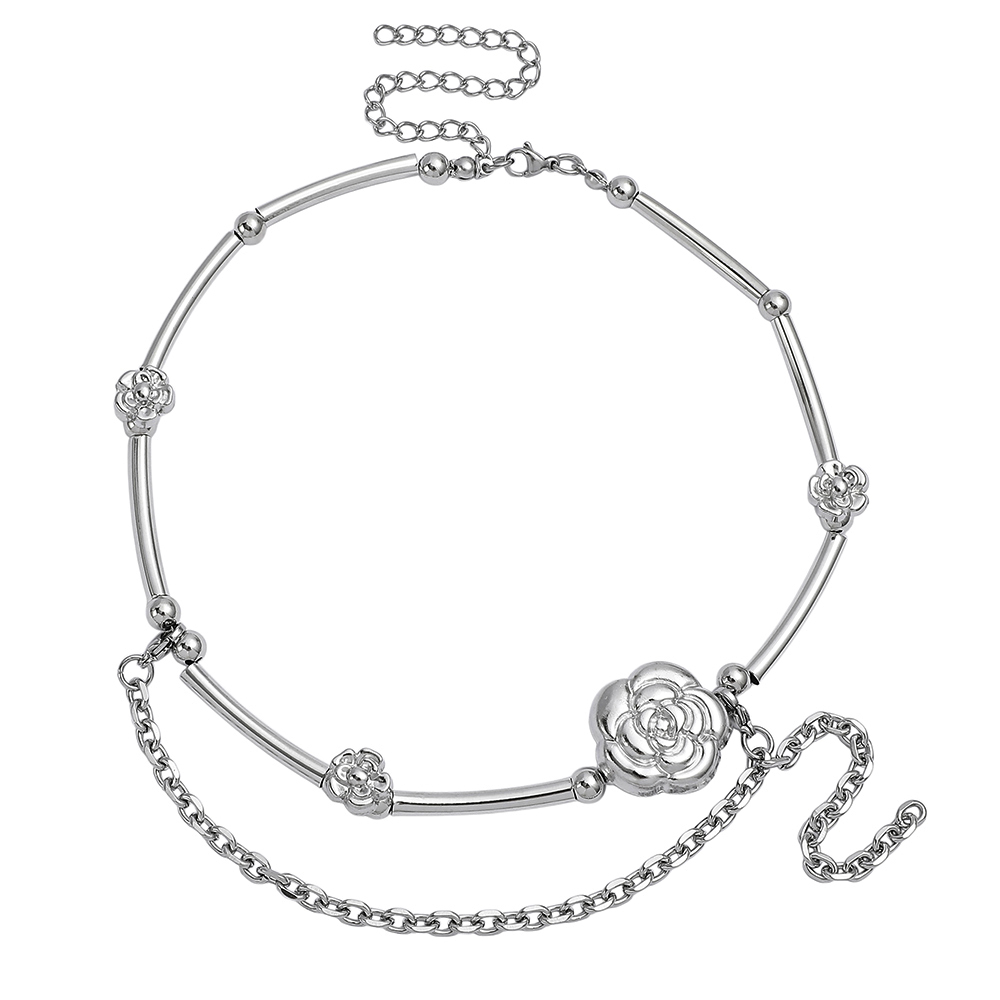 Y2K Esthetische Camelia Choker - Layered Pendant Necklace Aesthetic recensie en prijs