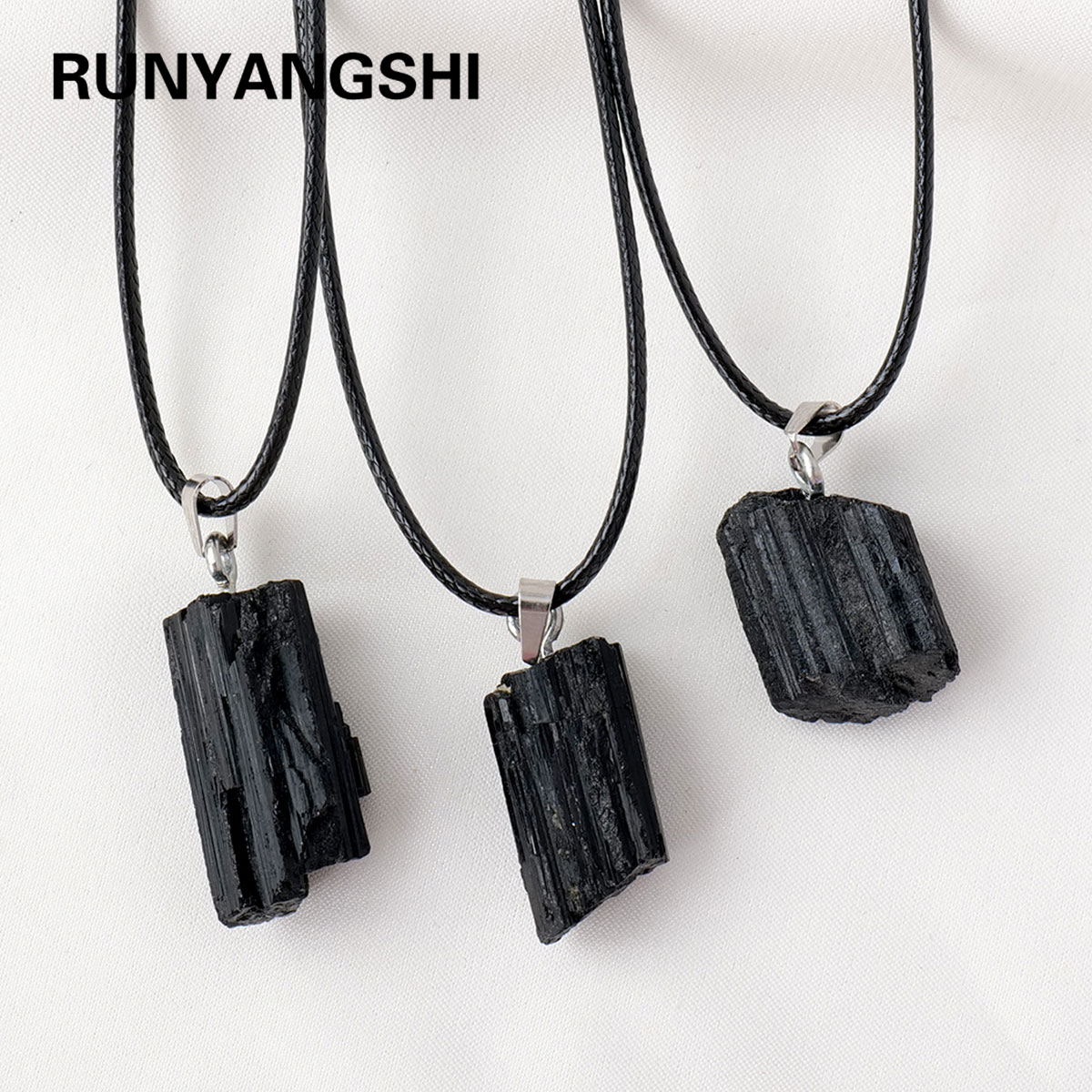 1 ST Natuurlijke Kristal Zwart - Crystal Pendant Necklace Natural Stone recensie en prijs