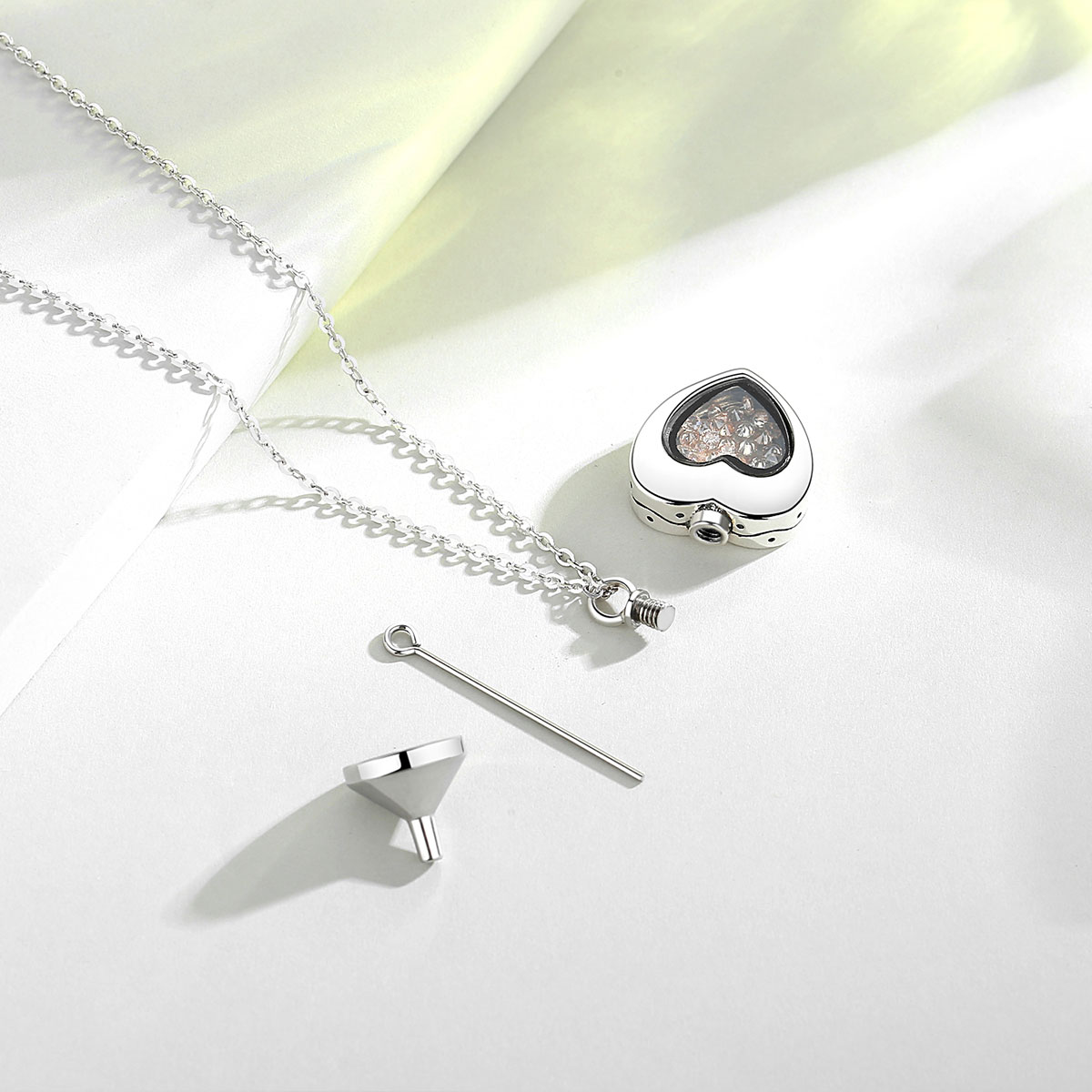 Eudora Sterling Zilver Hart Me - Heart Locket Necklace Photo recensie en prijs