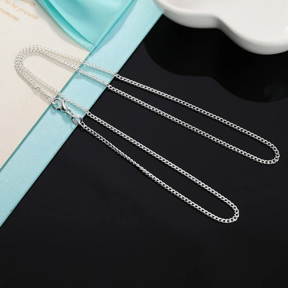 40-75Cm 925 Sterling Zilver Kl - 925 Sterling Silver Chain Necklace Men recensie en prijs