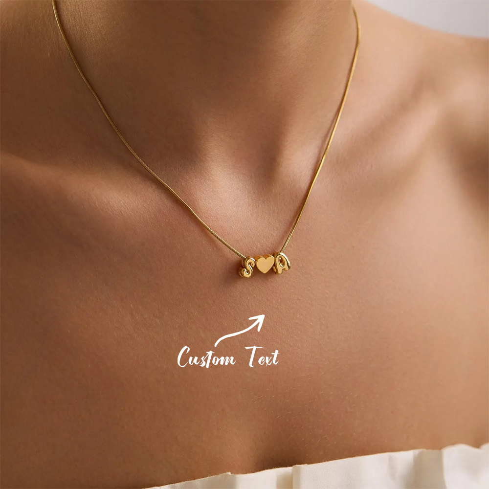Aangepaste twee initiële naam  - Custom Name Necklace Stainless Steel recensie en prijs
