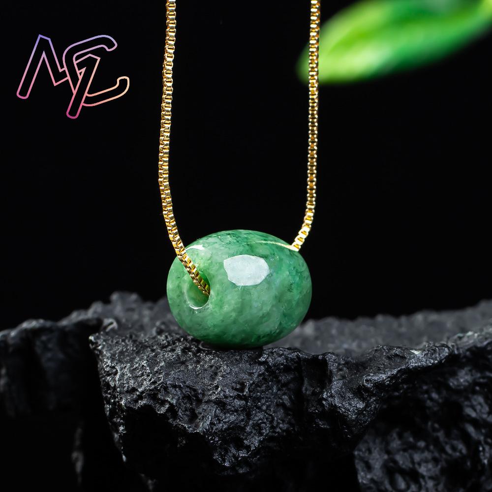 Natuurlijke echte jade kraal h - Necklaces recensie en prijs