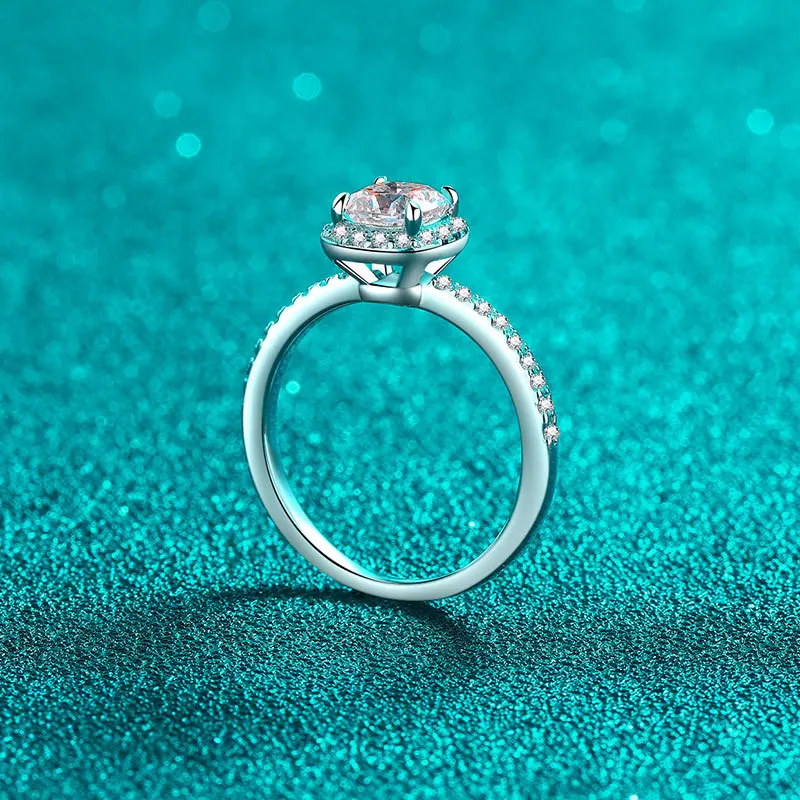 S925 Sterling Zilveren Moissan - Moissanite Engagement Ring 1 Carat recensie en prijs