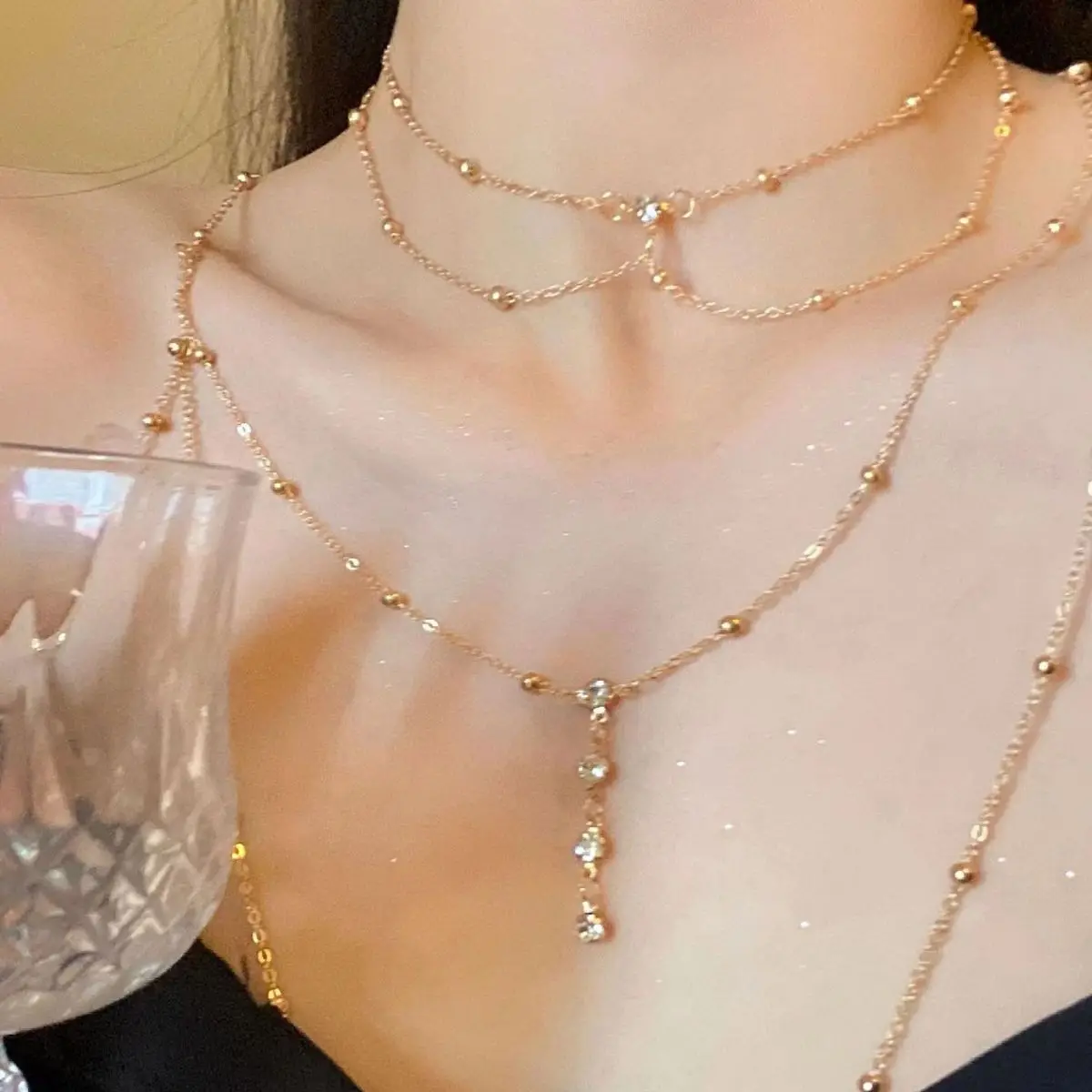 Sexy Esthetische Multi-Layer M - Layered Pendant Necklace Aesthetic recensie en prijs