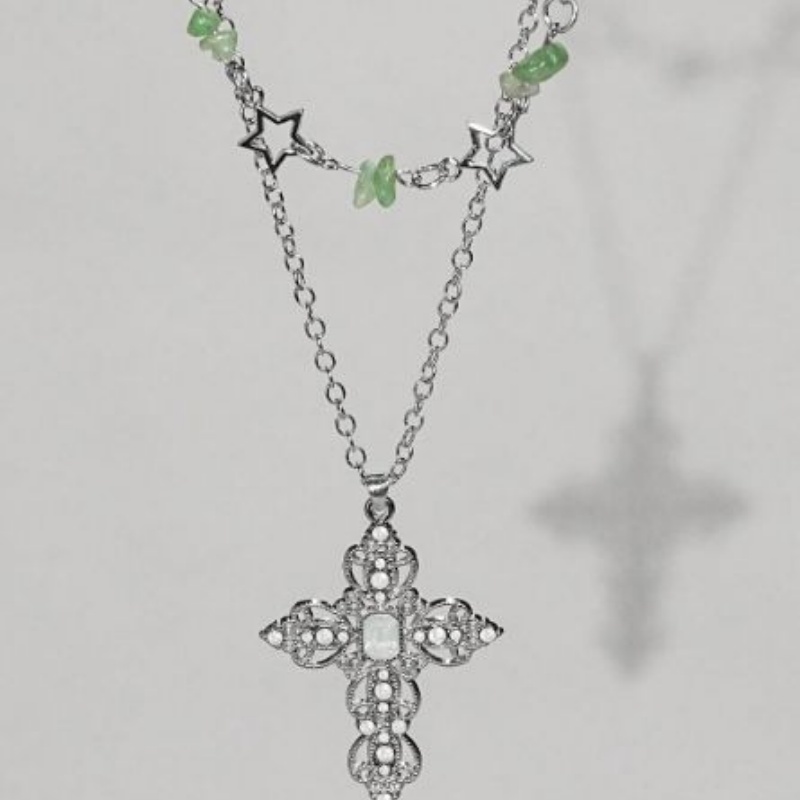 2-delige Y2K dubbellaagse kett - Layered Pendant Necklace Aesthetic recensie en prijs
