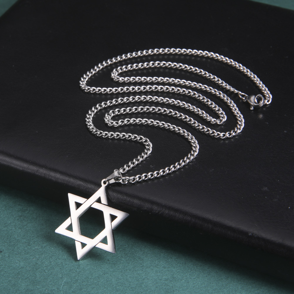 Roestvrijstalen Davidster hang - Necklaces recensie en prijs