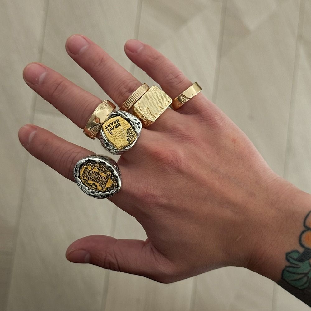 Sets van 6 ringen: geometrisch - Vintage Punk Knuckle Rings Set recensie en prijs