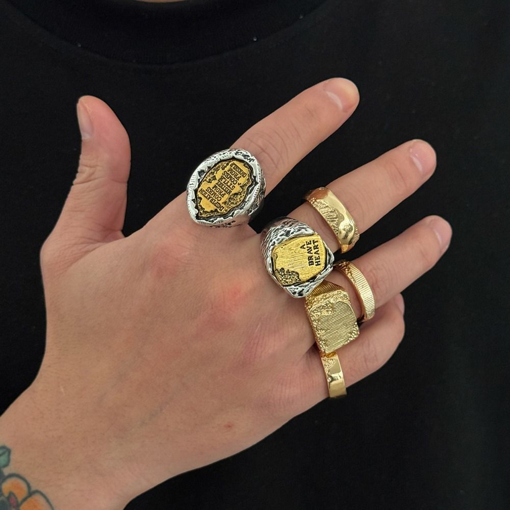 Sets van 6 ringen: geometrisch - Vintage Punk Knuckle Rings Set recensie en prijs
