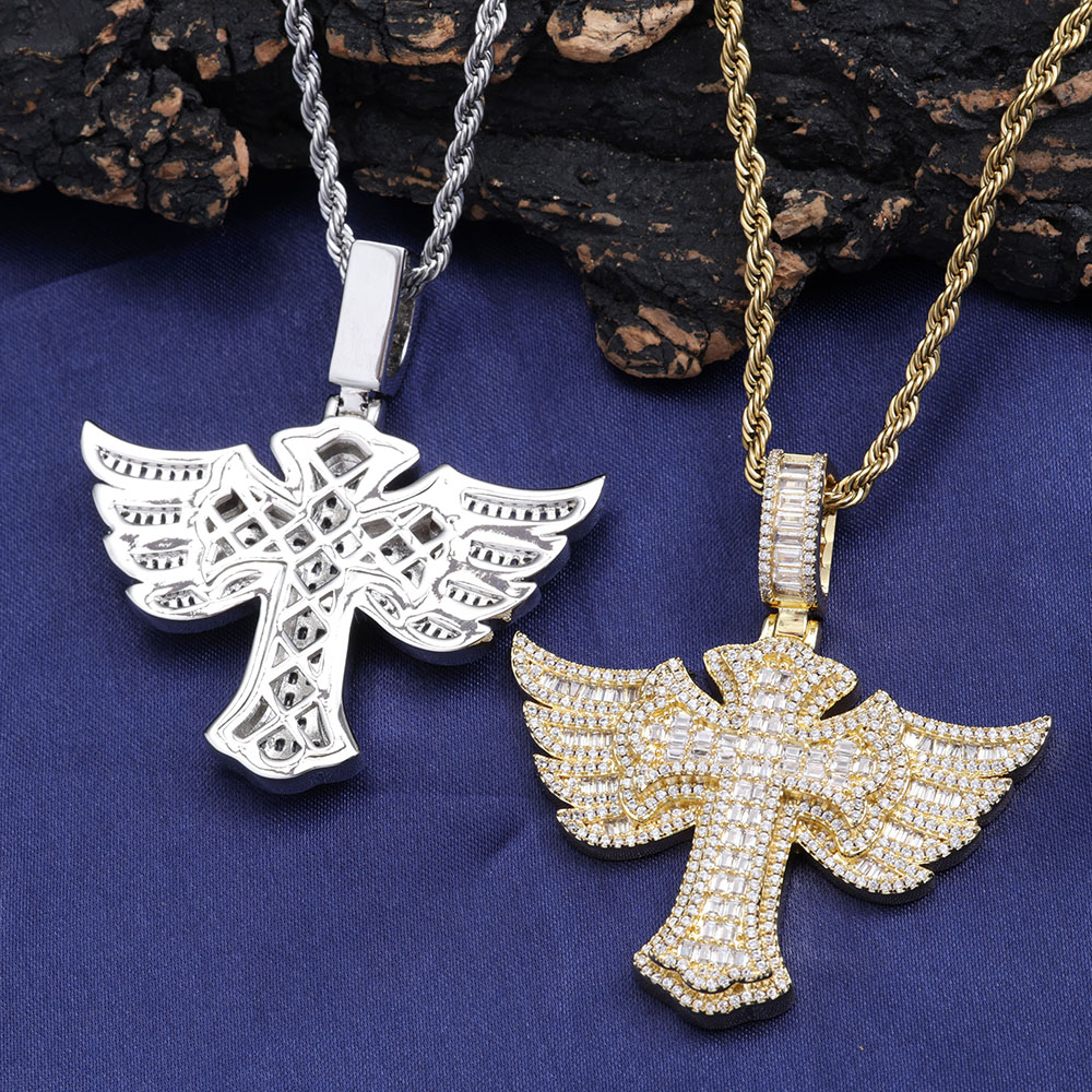 Hip Hop Volledige Diamond 18k  - Cross Pendant Necklace Gold recensie en prijs